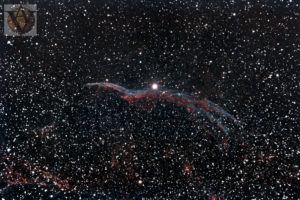 Supernova Remnant, nella costellazione del Cigno. Nebulosa Velo (occidentale) NGC 6960